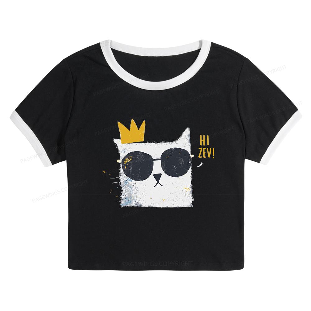 Pagewings Sci-Fi Bookish Baby Tee Cropped Ringer T-Shirt
