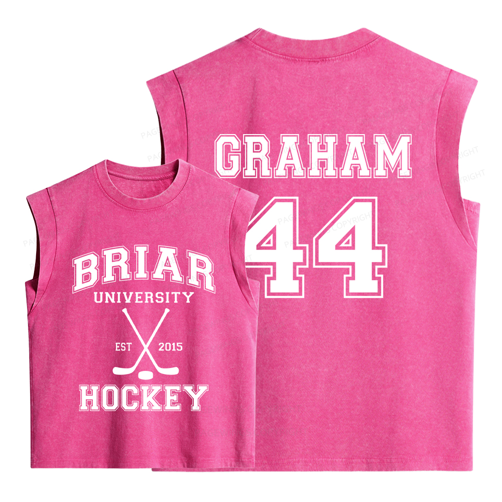 Pagewings Hockey Romance  Women's Washed Tank Top