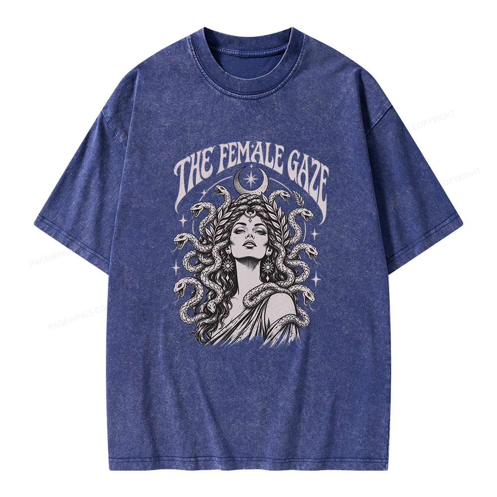 Pagewings The Female Gaze Unisex Washed T-shirt