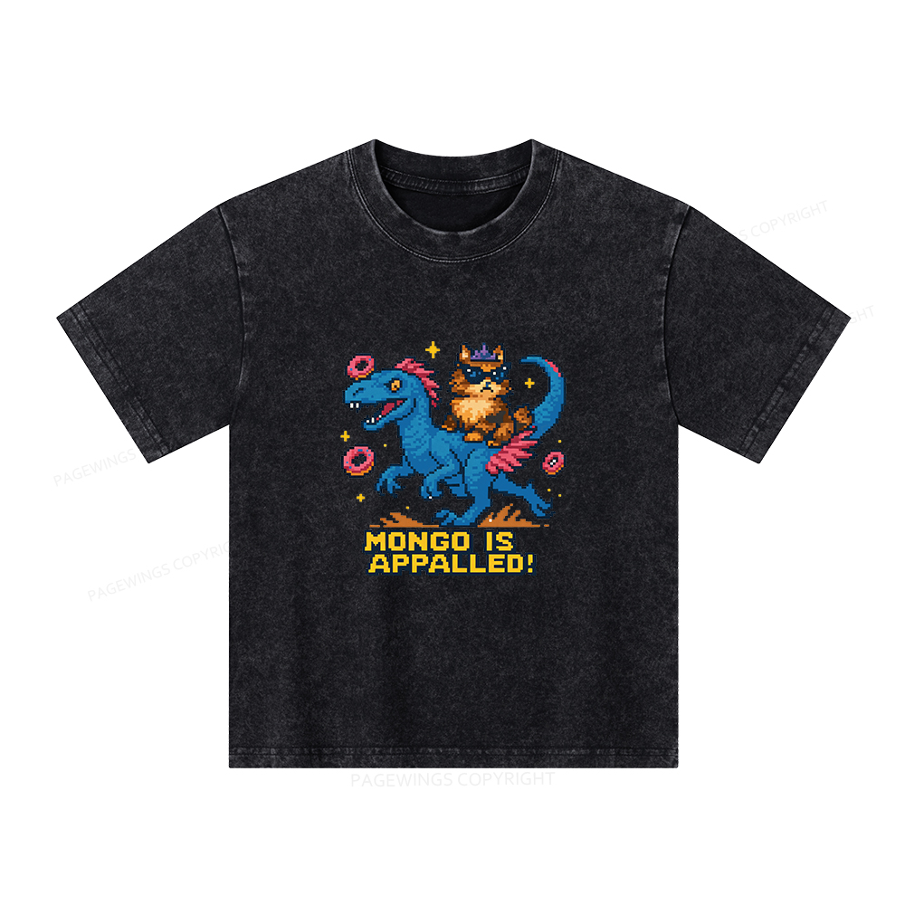 Pagewings Mongo Is Appalled Unisex Kids Washed T-shirt