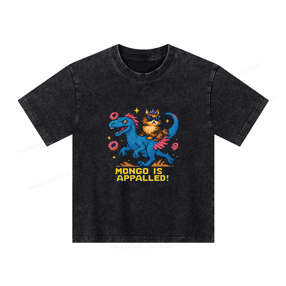Pagewings Mongo Is Appalled Unisex Kids Washed T-shirt