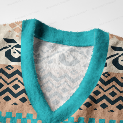 Pagewings Book Lover Women's V-Neck Ugly Knit Vest