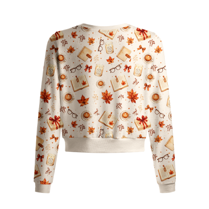 Pagewings Bookish Vibe Crew Neck Cardigan Sweaters
