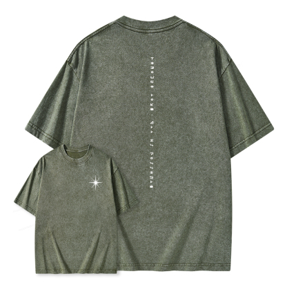 Pagewings Through Love All Is Possible Unisex Washed T-shirt