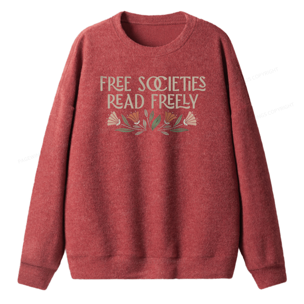 Pagewings Read Freely Unisex Knit Sweatshirt