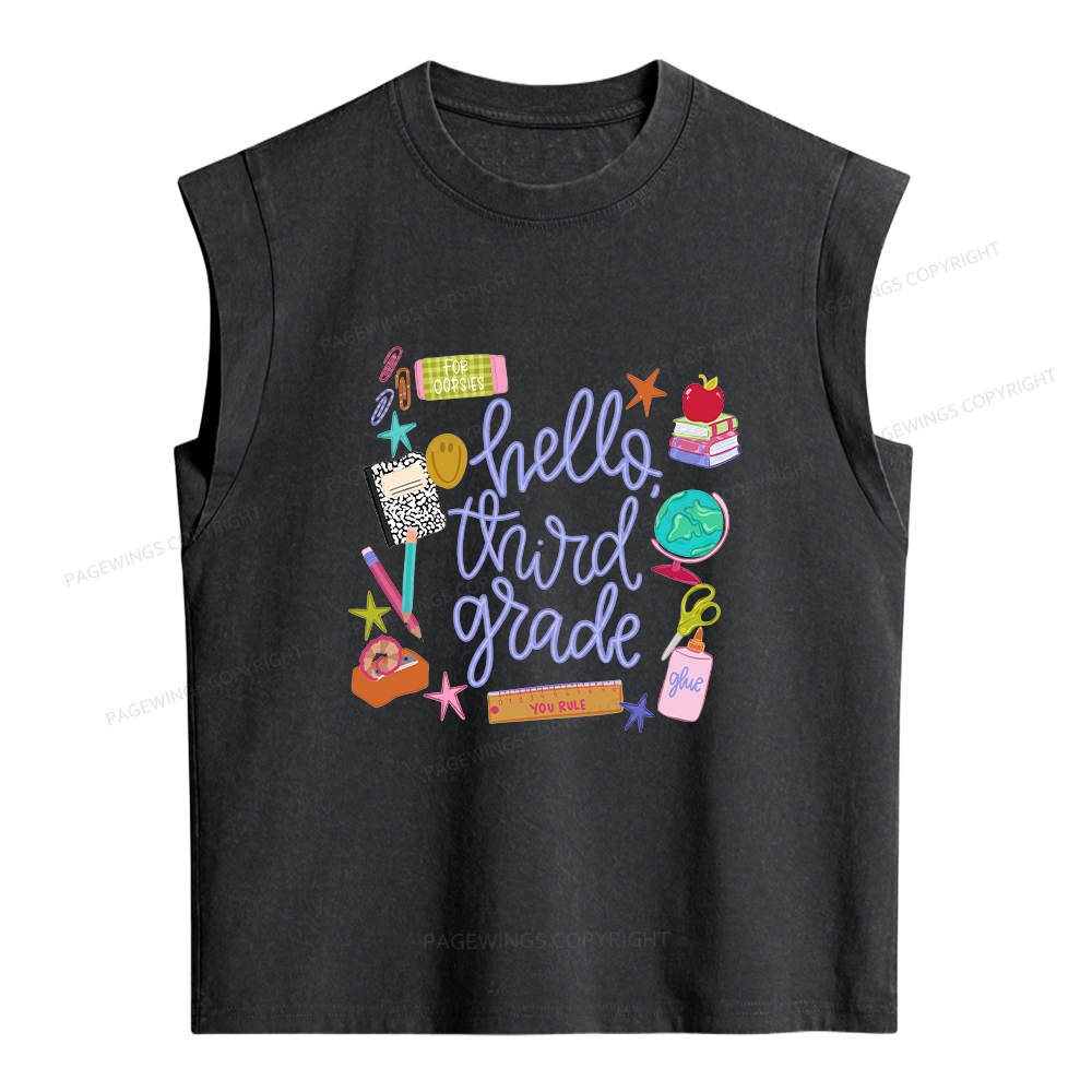 Pagewings Personalized Grade Women's Washed Tank Top