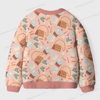 Pagewings Cozy Reading Unisex Ugly Cardigan Sweaters