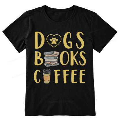 Pagewing Dogs, Books, Coffee Unisex Classic T-shirt