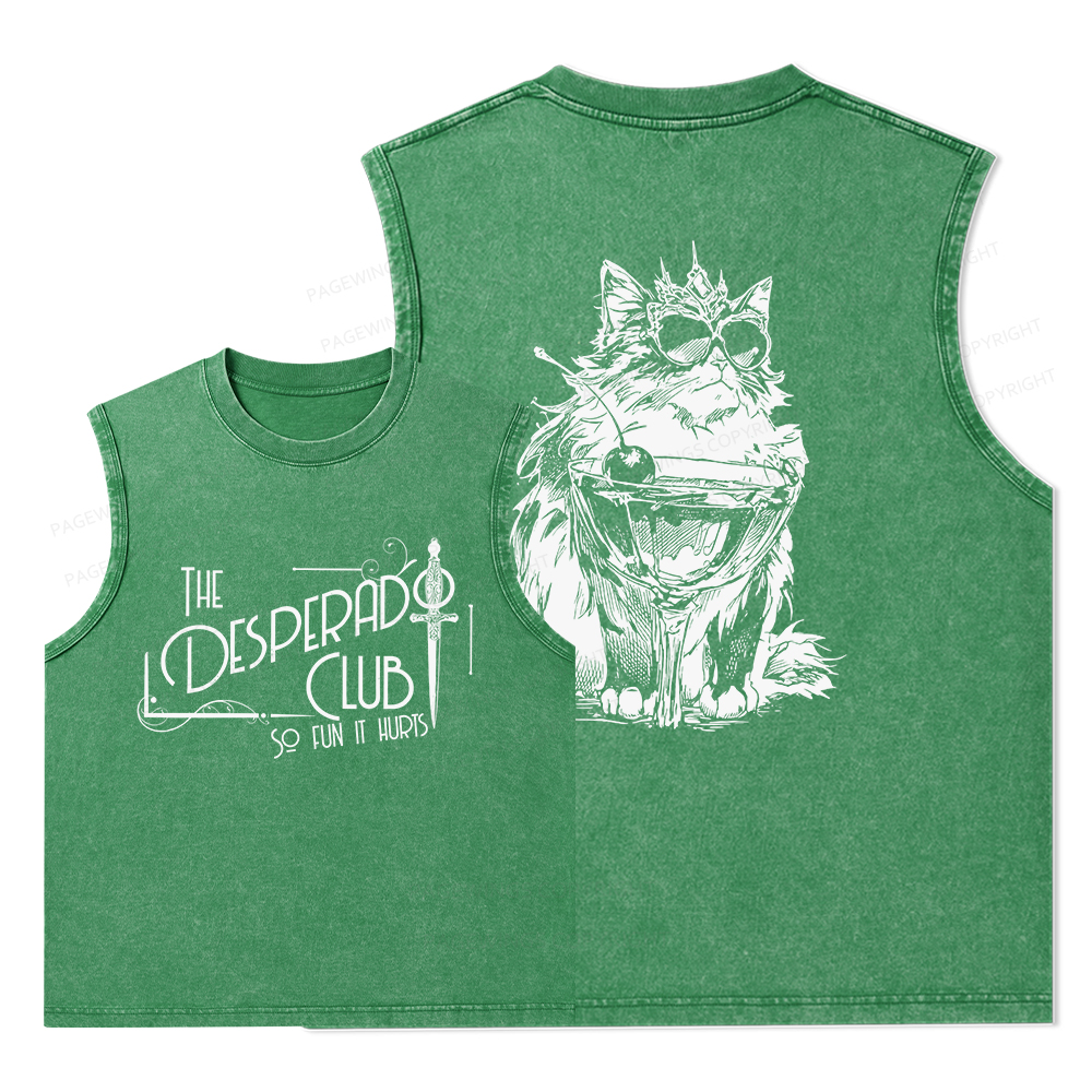 Pagewings The Desperado Club Unisex Washed Tank Top