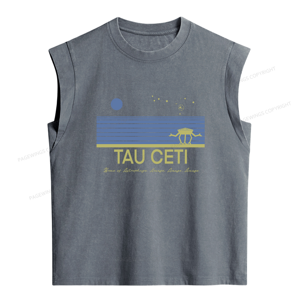 Pagewings Tau Ceti Women's Washed Tank Top