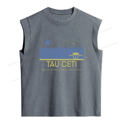 Pagewings Tau Ceti Women's Washed Tank Top