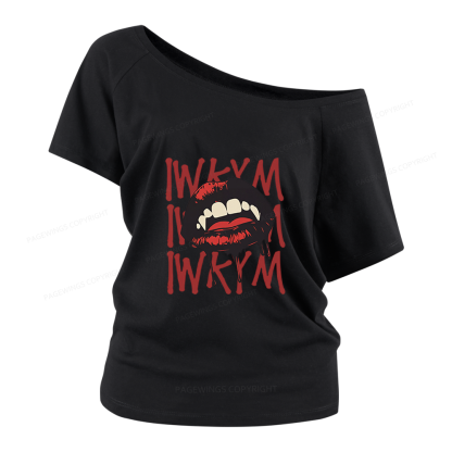 Pagewings Sci Fi Novel Lover Women Off Shoulder T-shirts