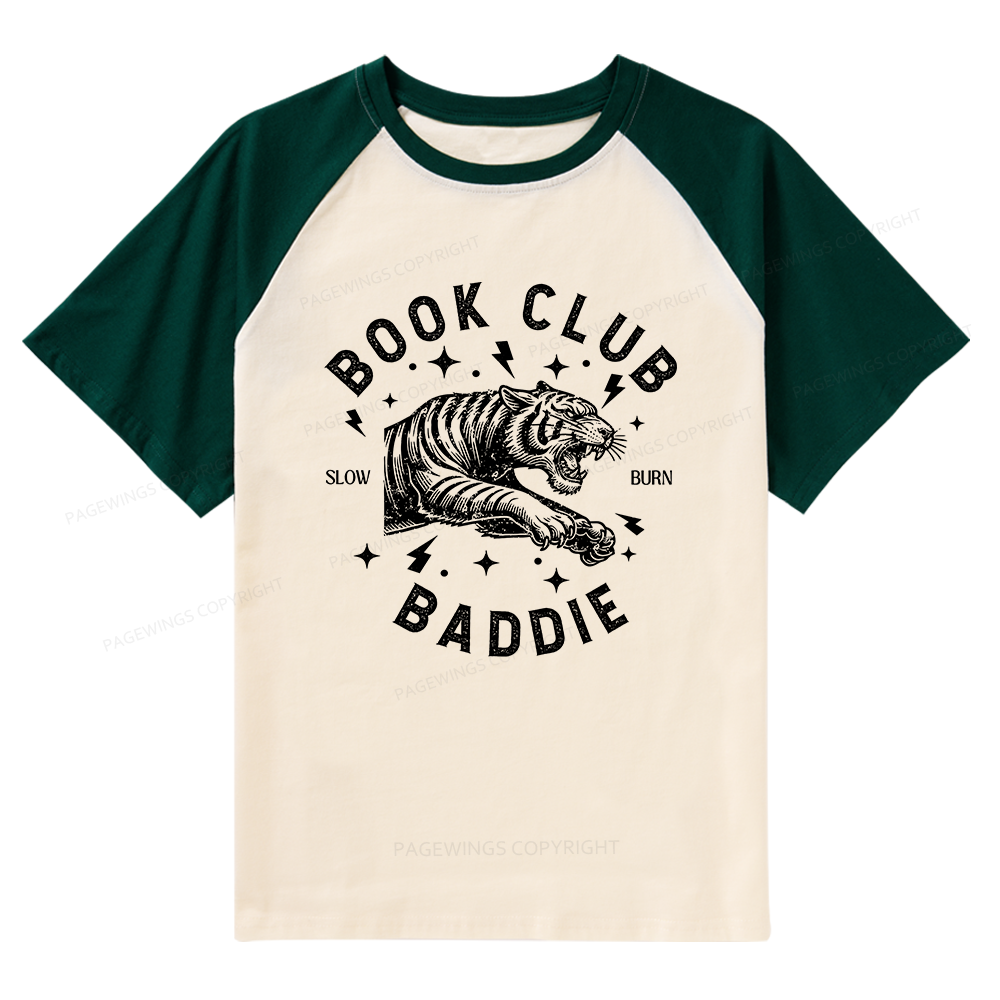 Pagewings Book Club Raglan T-shirt