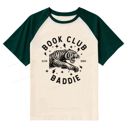 Pagewings Book Club Raglan T-shirt