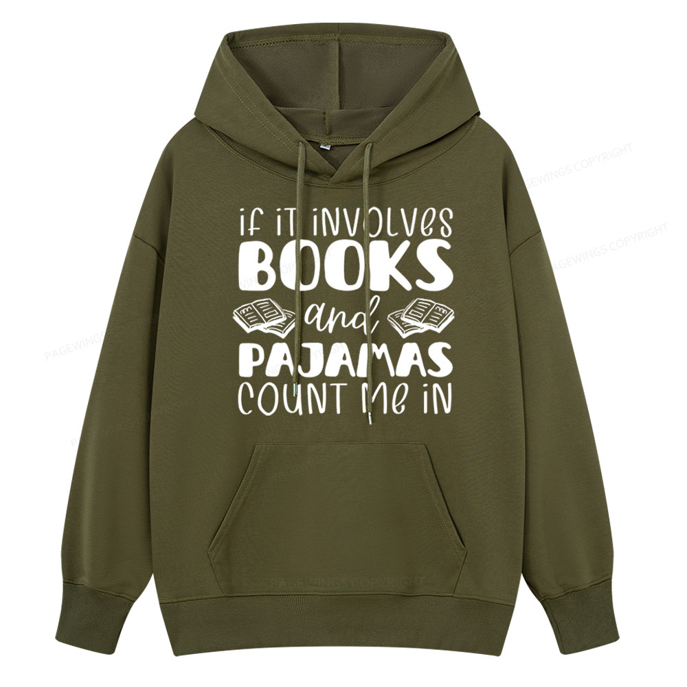Pagewings Books And Pajamas Unisex Classic Hoodie