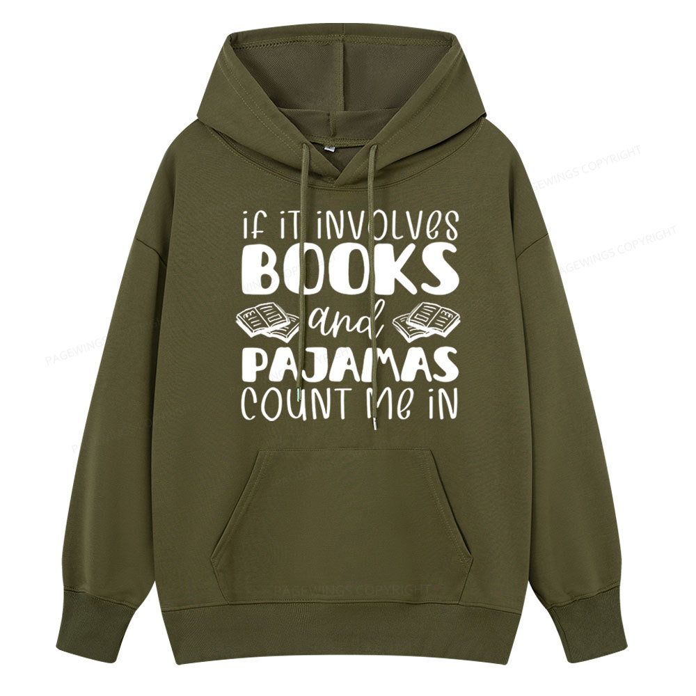 Pagewings Books And Pajamas Unisex Classic Hoodie