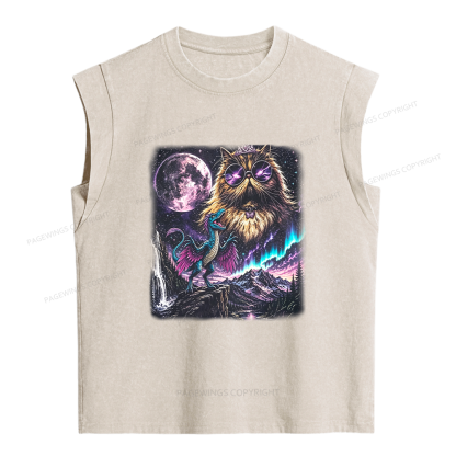 Pagewings Sci Fi Bookish Women's Washed Tank Top