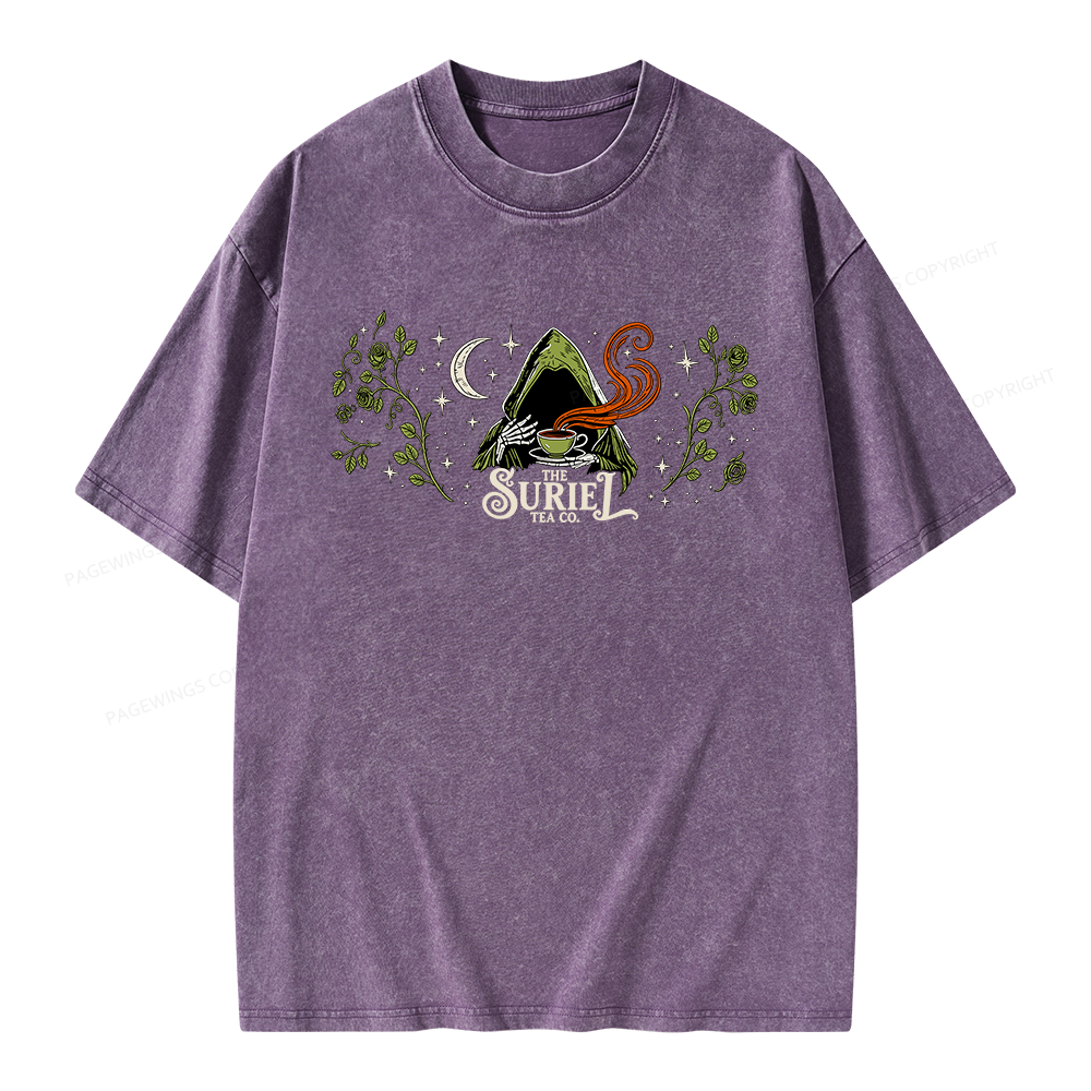 Pagewings Fantasy Bookish Unisex Washed T-shirt