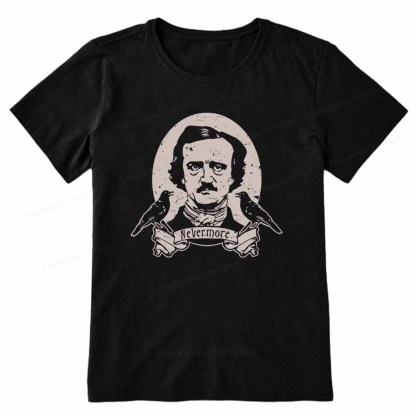 Pagewings Literary Vintage Stephen Allen King HP Lovecraft Book Unisex Classic T-shirt