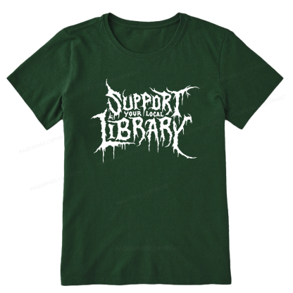 Pagewings Support Your Local Library Unisex Classic T-shirt
