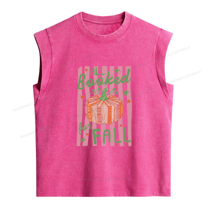 Pagewings All Booked for Fall Women's Washed Tank Top
