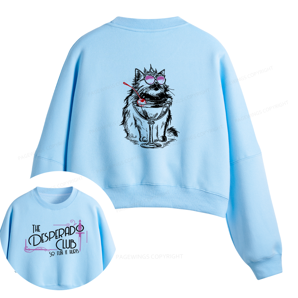 Pagewings Desperado Club Fleece Crop Sweatshirt