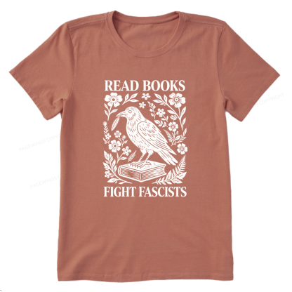 Pagewings Read Books Fight Fascists Unisex Classic T-shirt