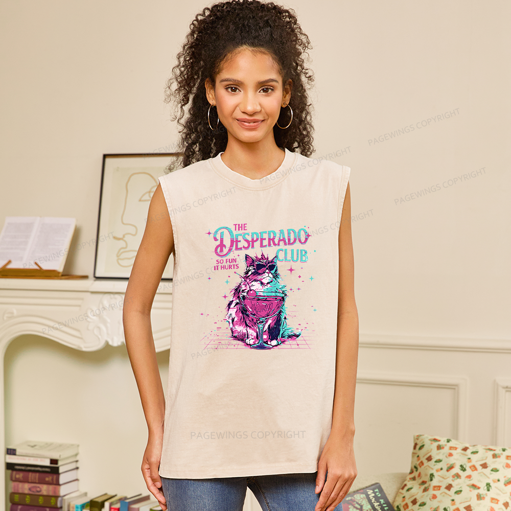 Pagewings Sci Fi Fan Unisex Washed Tank Top