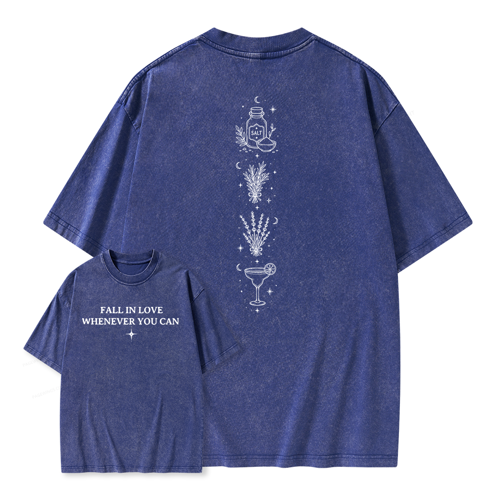 Pagewings Retro Halloween Unisex Washed T-shirt