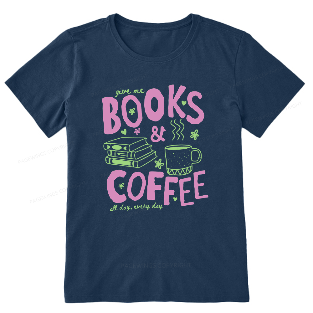 Pagewings Books and Coffee Unisex Classic T-shirt