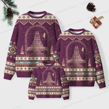 Pagewings Life Before Death Unisex Ugly Knit Sweatshirt