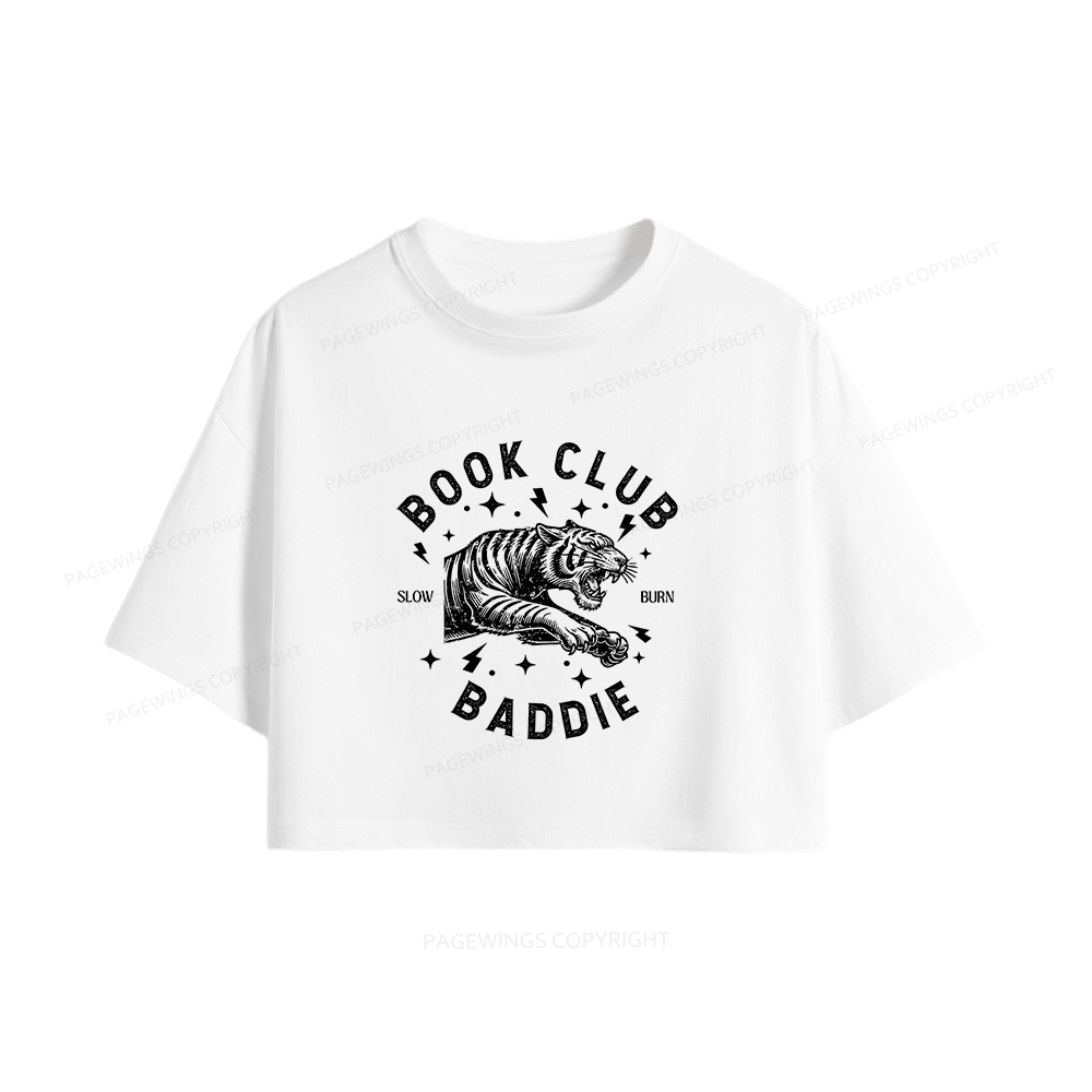 Pagewings Book Club Women Crop Tops