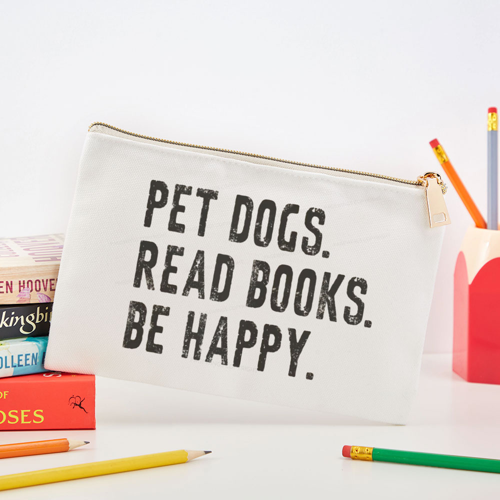 Pagewings Book Sweatshirt, Book Lover Gift Pouch