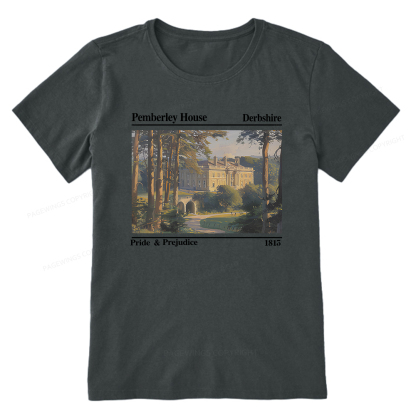 Pagewings Pride and Prejudice Pemberley House Unisex Classic T-shirt