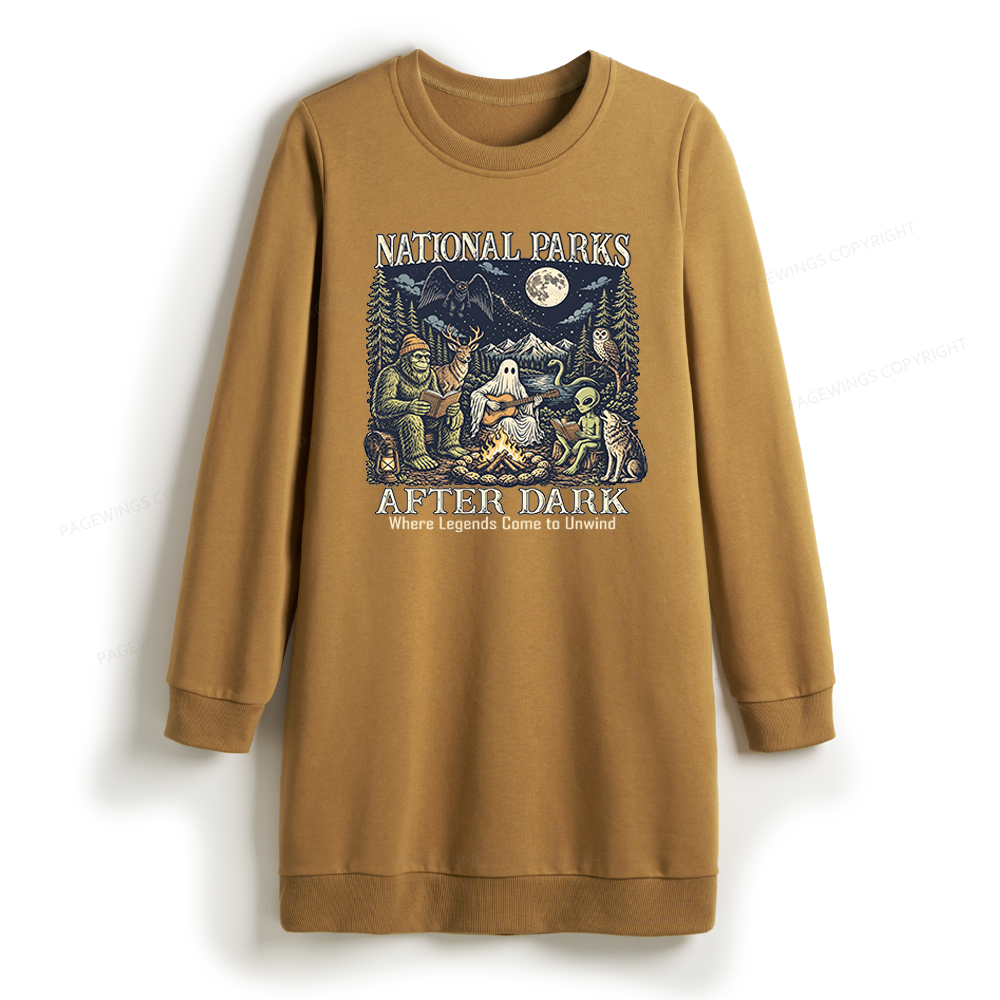 Pagewings National Parks After Dark Sweatshirt Dress