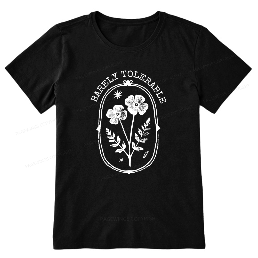 Pagewings Barely Tolerable Unisex Classic T-shirt