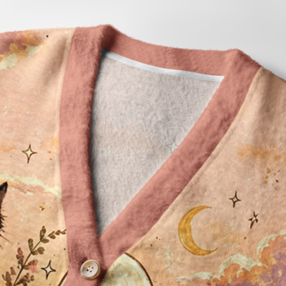 Pagewings Ghosts Love Reading Light Knit Unisex Cardigan Sweaters