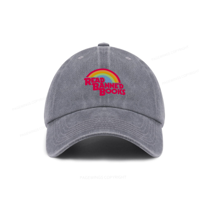 Pagewings Read Banned Books Washed Cap