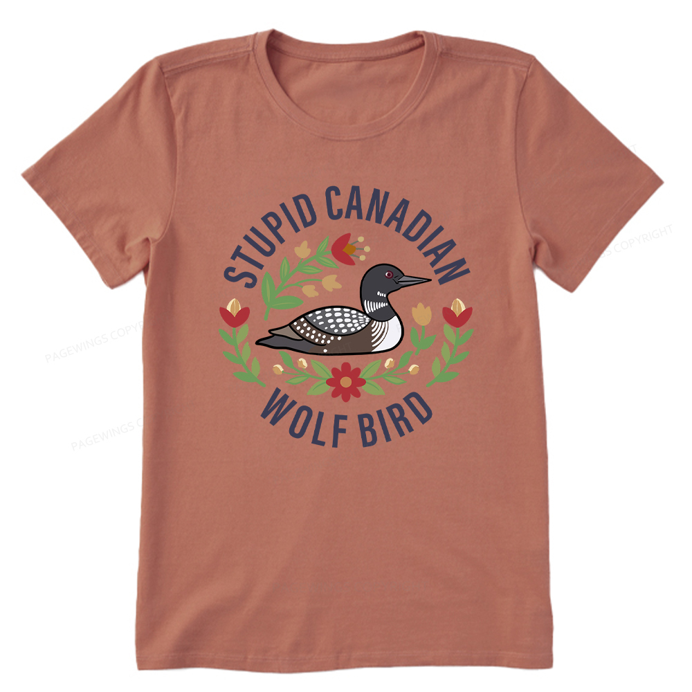 Pagewings Stupid Canadian Wolf Bird Unisex Classic T-shirt