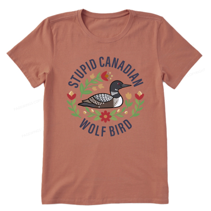 Pagewings Stupid Canadian Wolf Bird Unisex Classic T-shirt