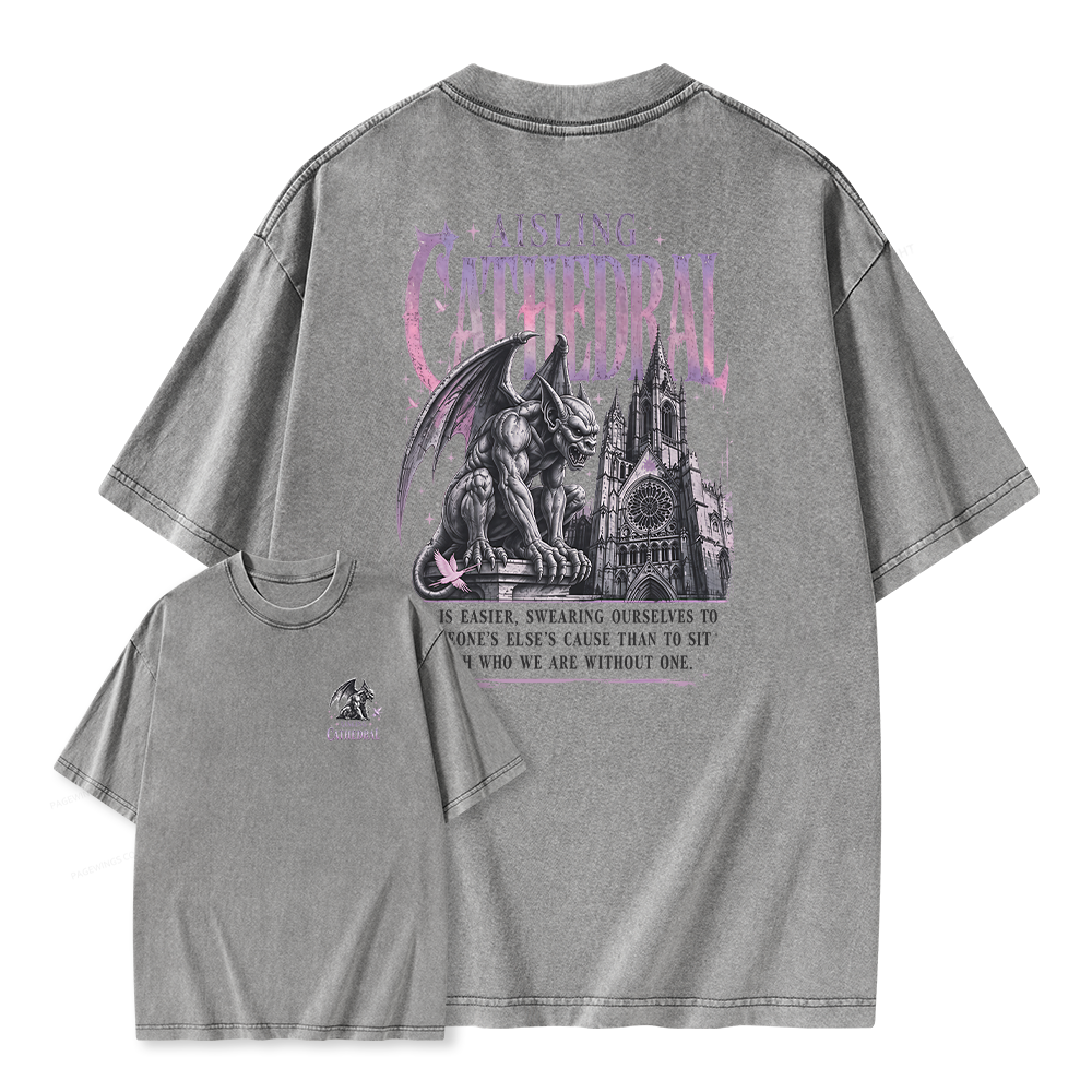 Pagewings Dark Fantasy Lover Unisex Washed T-shirt