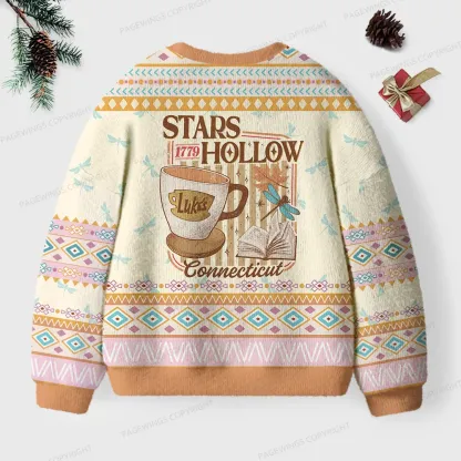 Pagewings Stars Hollow 1779 Connecticut Unisex Ugly Knit Sweatshirt
