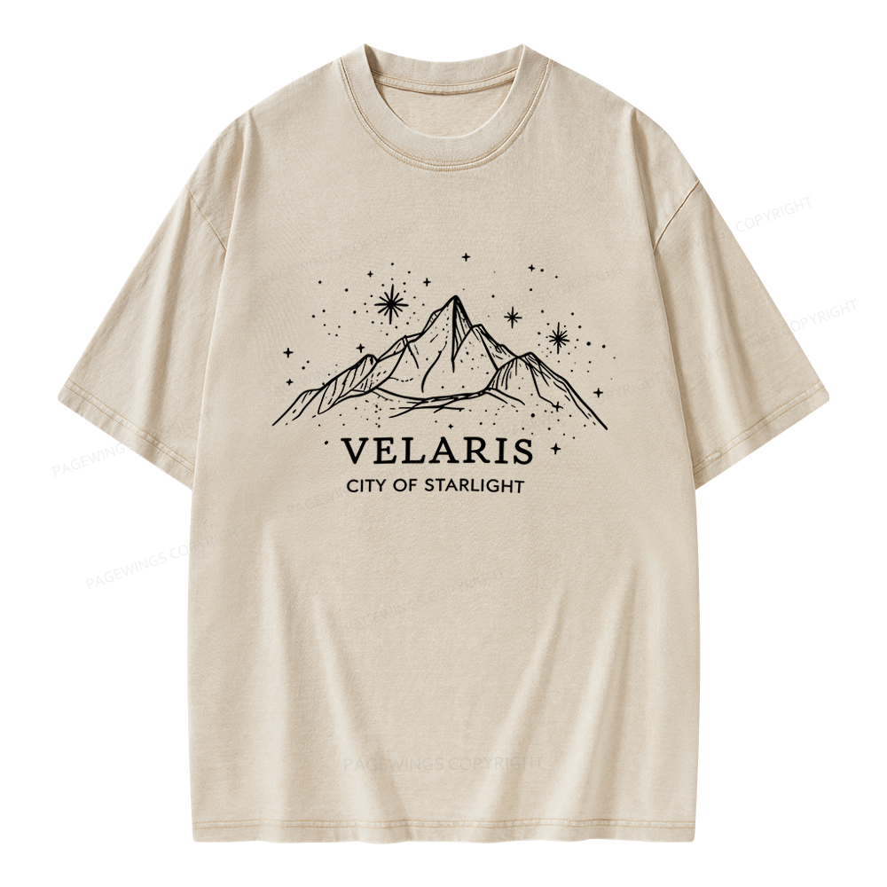 Pagewings Fantasy Reader Unisex Washed T-shirt