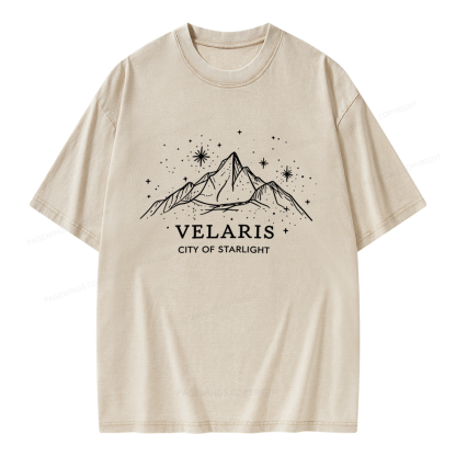 Pagewings Fantasy Reader Unisex Washed T-shirt
