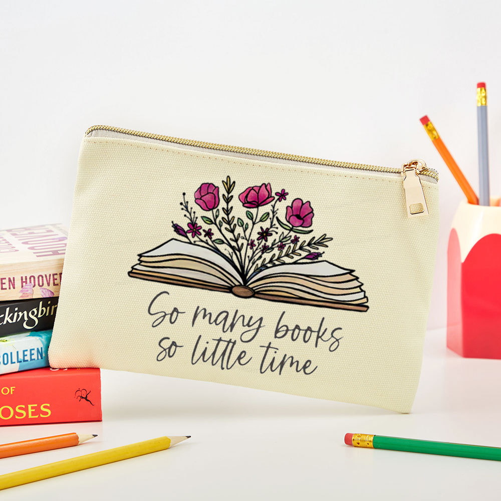 Pagewings So Many Books So Little Time Pouch