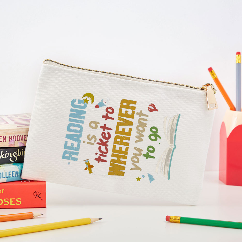Pagewings Reading Is A Ticket Pouch