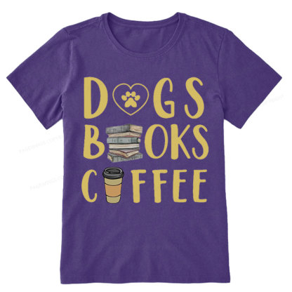 Pagewing Dogs, Books, Coffee Unisex Classic T-shirt