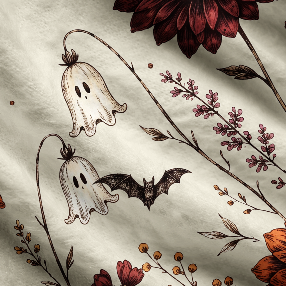 Pagewings Skull Flower Women's Cardigan Sweater