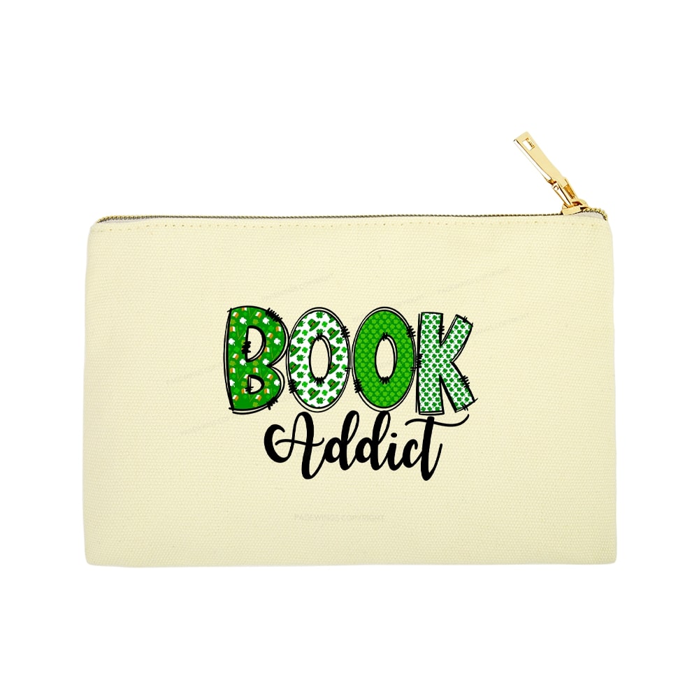 Pagewingsread t Patrick's Day Gift for bookworm,Book Lovers Pouch