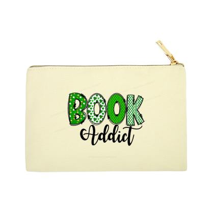 Pagewingsread t Patrick's Day Gift for bookworm,Book Lovers Pouch